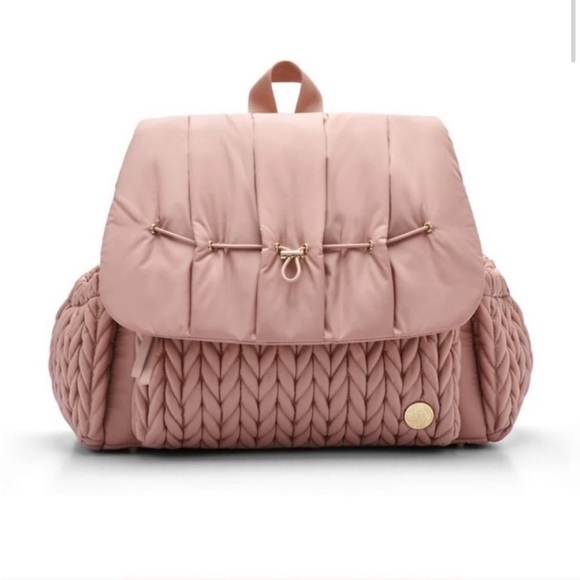 Happ Brand Levy Diaper Bag Backpack in dusty rose - Picture 7 of 9